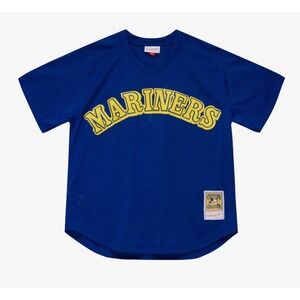 Mitchell & Ness Men's 3XL Blue Seattle Mariners Ken Griffey Jr. #24 Mesh Jersey‎